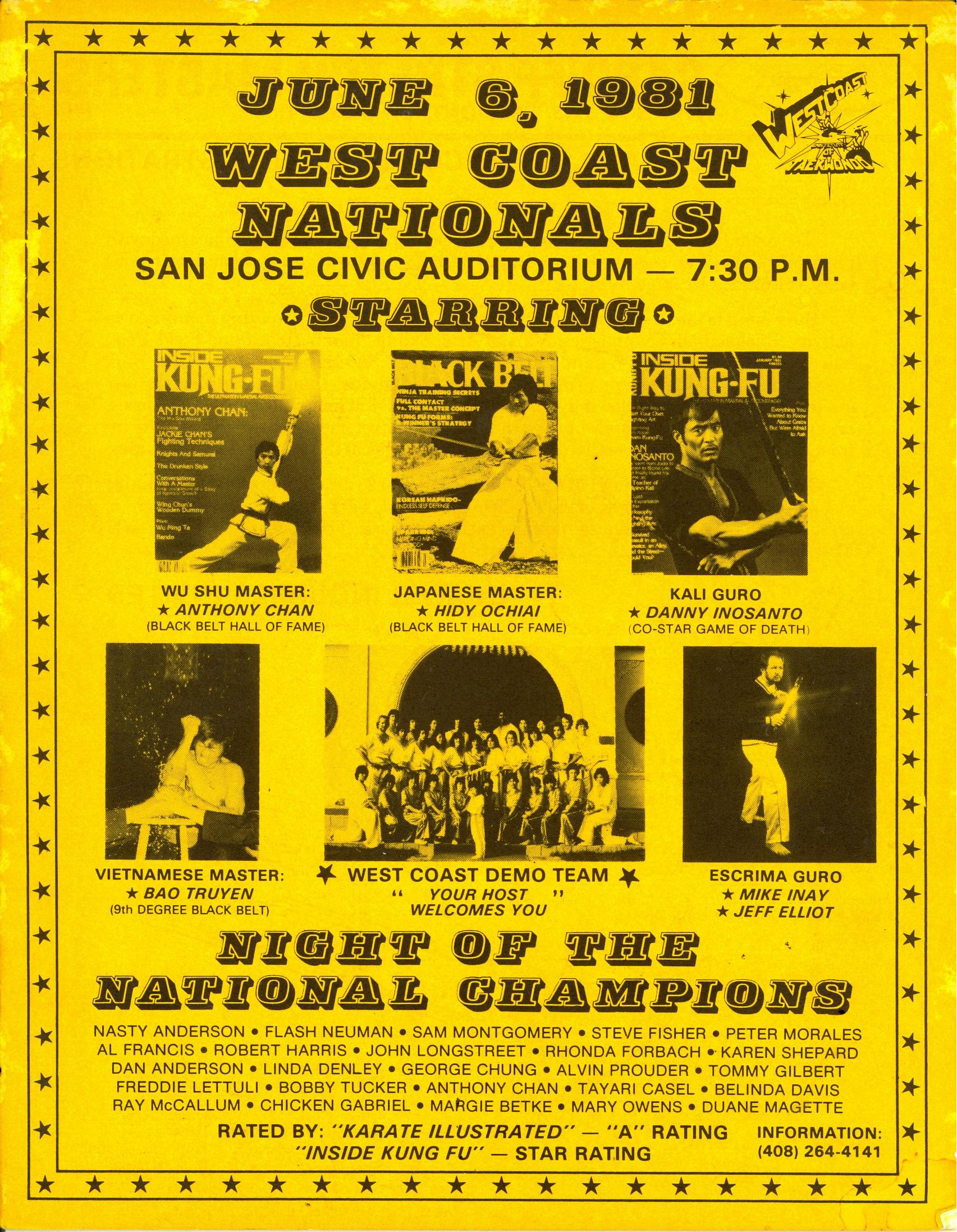 1981 West Coast Nationals Program